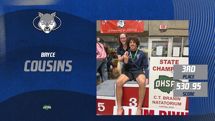Bryce Cousins Finishes 3rd at Sate Diving 